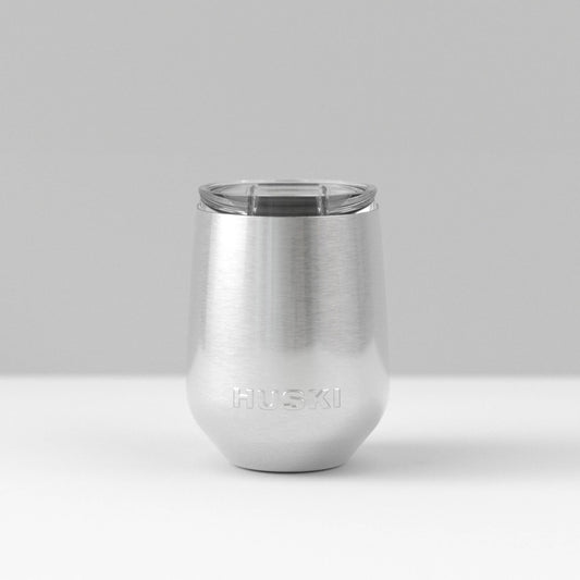 Huski | Wine Tumbler 2.0 | Brushed Stainless | Insulated Stemmed Wine Tumbler