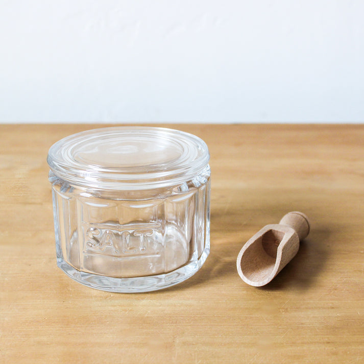 Glass Salt Pot with Scoop – The Little Country Store