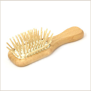 Heaven In Earth Travel Hairbrush with Wood Pins Cushion