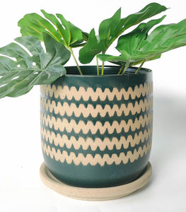 Urban Products Sale Onyx Planter with Saucer